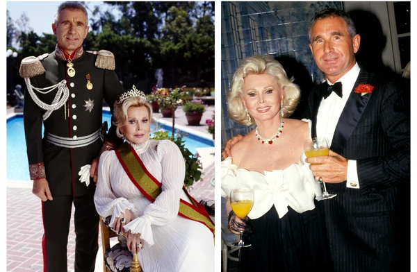 colaj Zsa Zsa Gabor și soțul prinț Frederic von Anhalt profimedia jpg