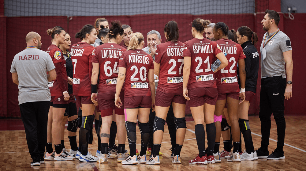 Rapid, meci curajos contra lui Gyor în Liga Campionilor la handbal. A revenit de la 7 goluri