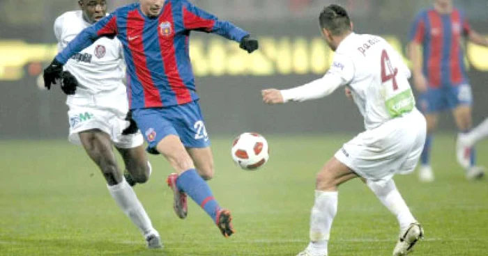 Stancu a marcat două goluri pentru Steaua, după care a ratat două ocazii uriaşe
