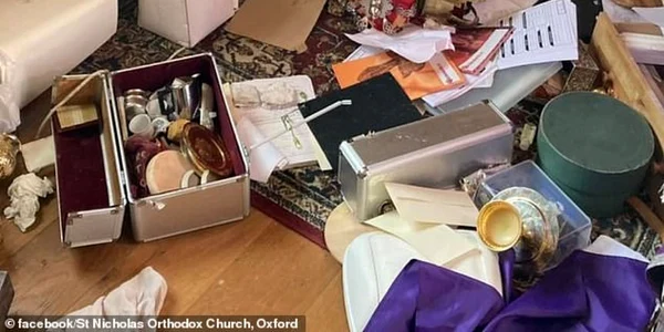 Biserica Sfantul Nicolae din Oxford jefuita FOTO Daily Mail