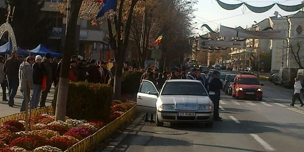 Accident în centrul oraşului