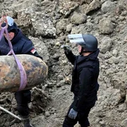 bomba din al doilea razboi mondial gasita la belgrade FOTO X/@AmUetliberg