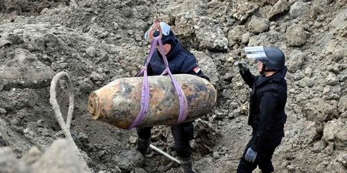 bomba din al doilea razboi mondial gasita la belgrade FOTO X/@AmUetliberg