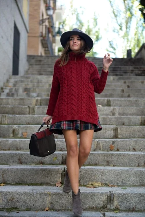 large Fustany Style Ideas 21 Burgundy Outfits That You ll Totally Love for Winter Street Style 6 jpg jpeg