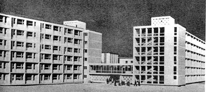 Căminele din Grozăvești, construite în jumătate de an, la începutul anilor '60. FOTO: Arhitectura
