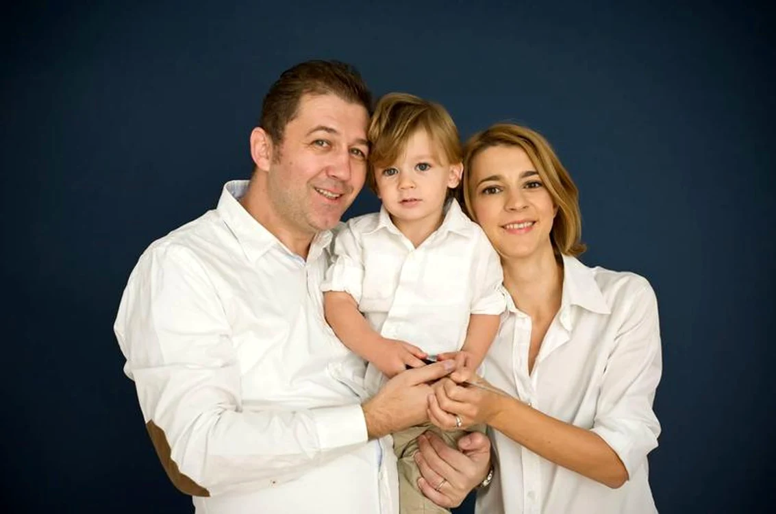 Cristian Gheorghiță împreună cu familia Foto: arhivă Click!