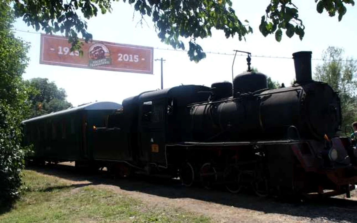 O locomotivă poloneză din 1949 i-a purtat pe călători pe dealurile din zonă FOTO: Bianca Sara