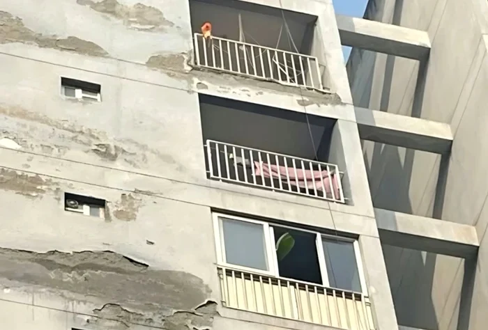 Blocul unde s-a produs tragedia FOTO: captura video X