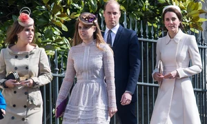 Prințesa Eugenie și Prințesa Beatrice alături de William și Kate foto Getty Images jpg