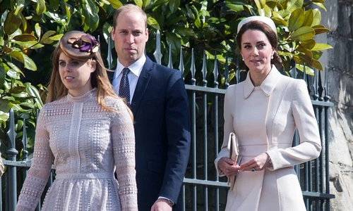 Prințesa Eugenie și Prințesa Beatrice alături de William și Kate foto Getty Images jpg