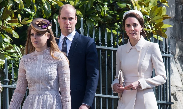 Prințesa Eugenie și Prințesa Beatrice alături de William și Kate foto Getty Images jpg