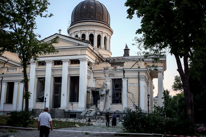 Catedrala din Odesa a fost bombardată FOTO Profimedia