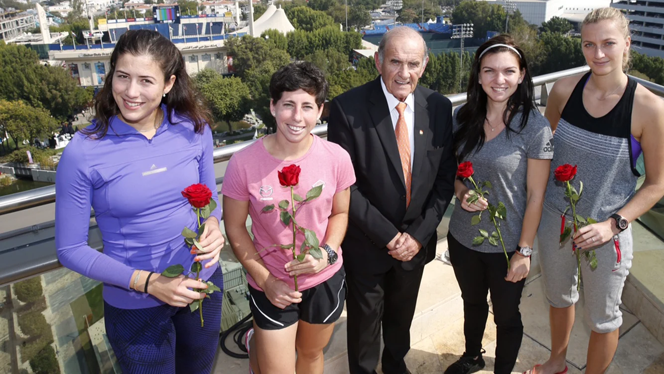 Simona Halep, alături de Garbine Muguruza, Carla Suarez Navarro şi Petra Kvitova
