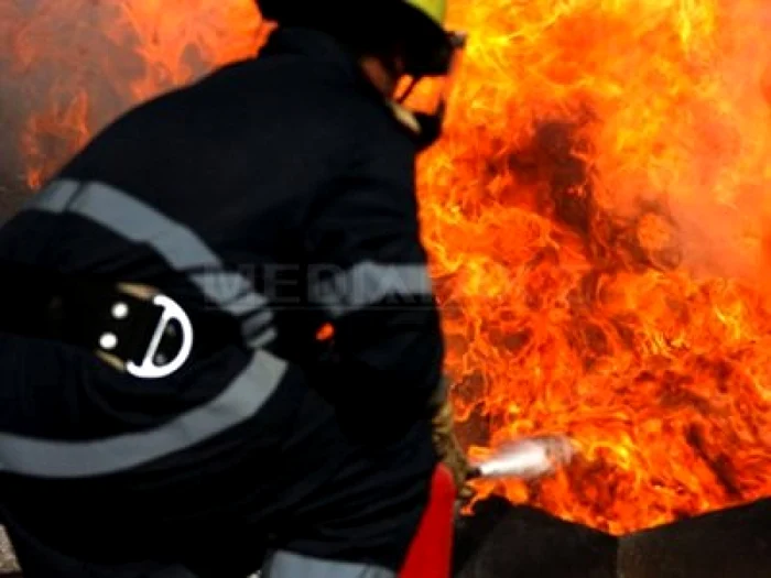 Incendiu la o fabrică de cherestea din judeţul Harghita                FOTO: MediaFax