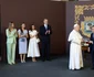 Regina Letizia, Regele Felipe și fiicele lor, Prințesa Leonor și Infanta Sofia la întâlnirea cu Papa Leon FOTO FOTO Casa Regală spaniolă (37) jpg
