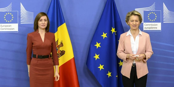 Maia Sandu si Ursula von der Leyen FOTO EPA-EFE
