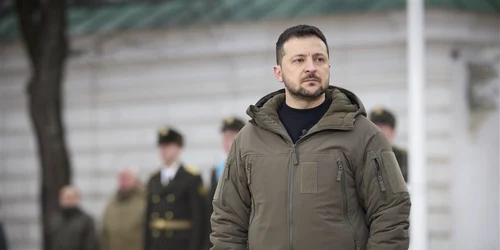Volodimir Zelenski la un eveniment la un an de la invazie FOTO EPA EFE jpg