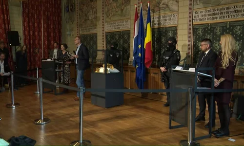 Coiful de la Coțofenești și două brățări dacice au fost recuperate (© captură video RTV Drenthe)