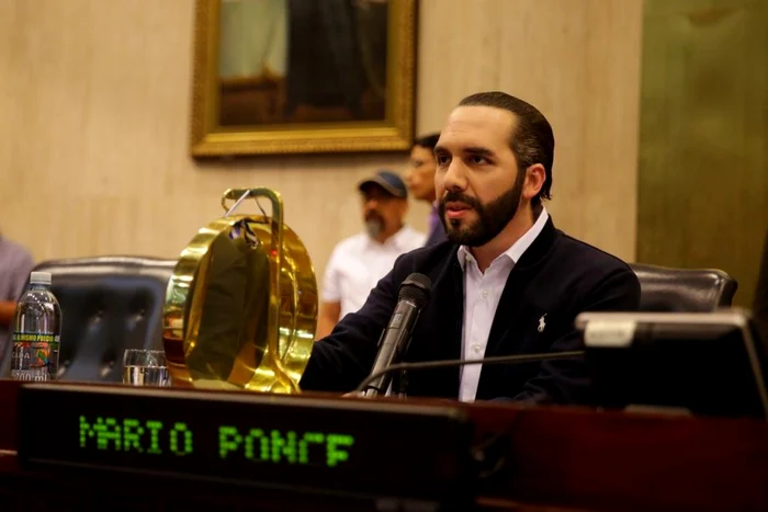 Nayib Bukele in Parlamentul din El Salvador FOTO EPA-EFE