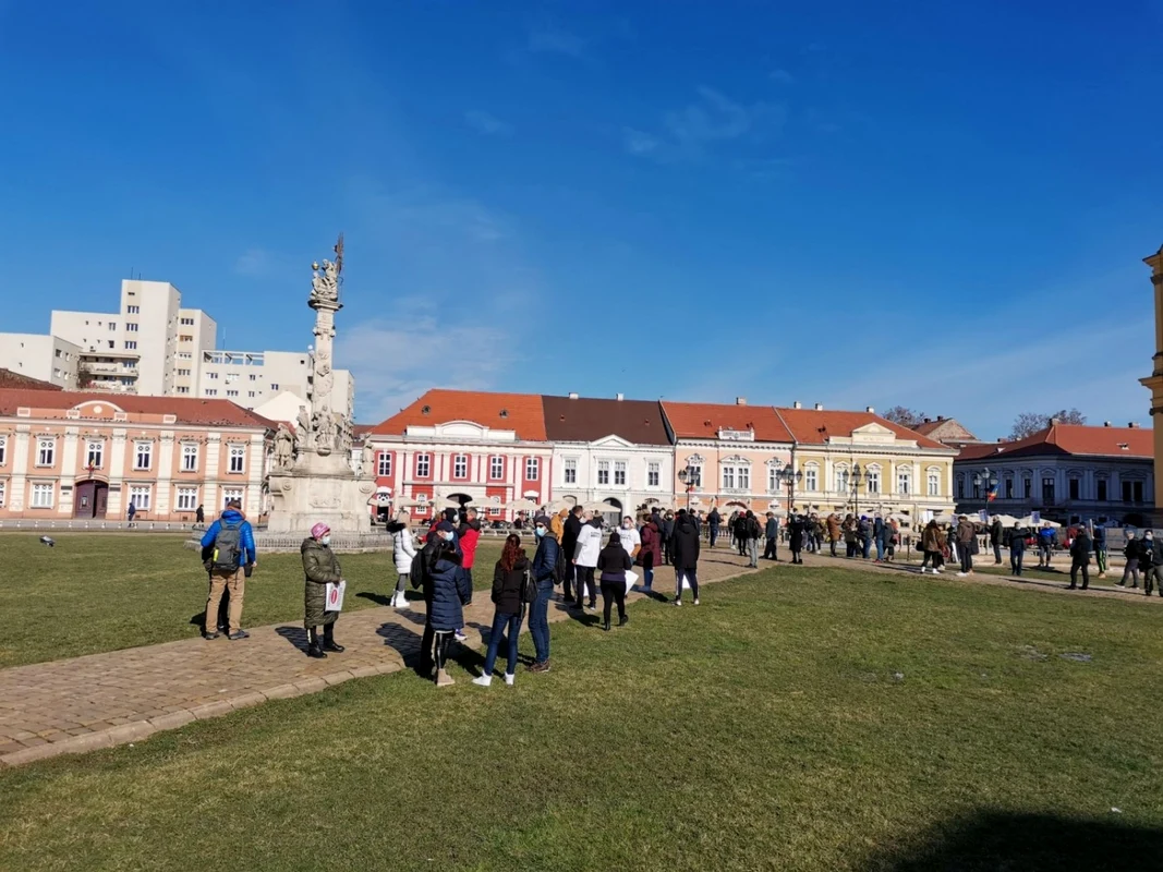 Protestul patronilor şi angajaţilor din HoReCa FOTO Ş.Both