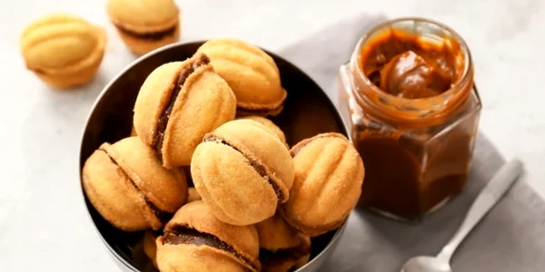 Nuci umplute cu crema de cacao