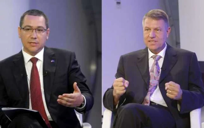 Premierul Victor Ponta şi preşedintele României, Klaus Iohannis FOTO Adevărul