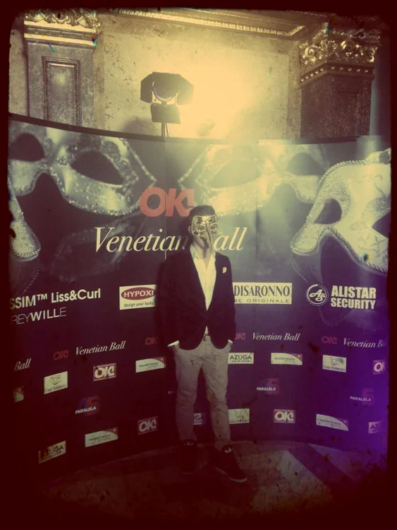 Andrei Leonte la OK! Venetian Ball (foto: arhiva personală)