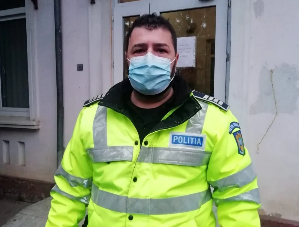 Agent Irinel Lungu / FOTO IPJ Iaşi