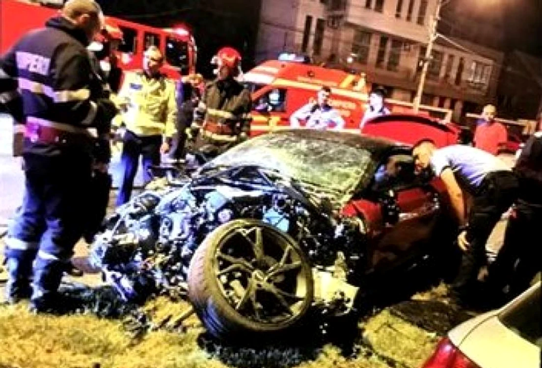 Bolidul lui Mario Iorgulescu s-a făcut praf