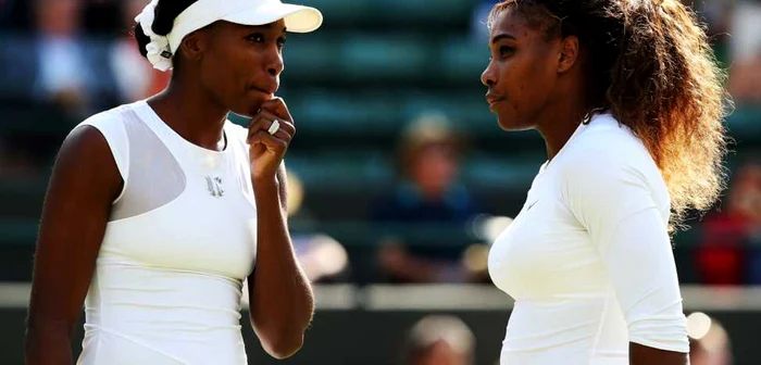 Serena Williams si Venus Williams la Wimbledon 2014. FOTO Guliver/Gettyimages