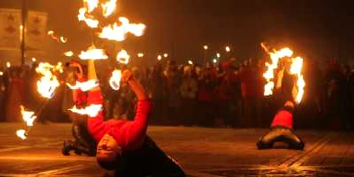 Spectacol de flăcări (Foto Arhivă)