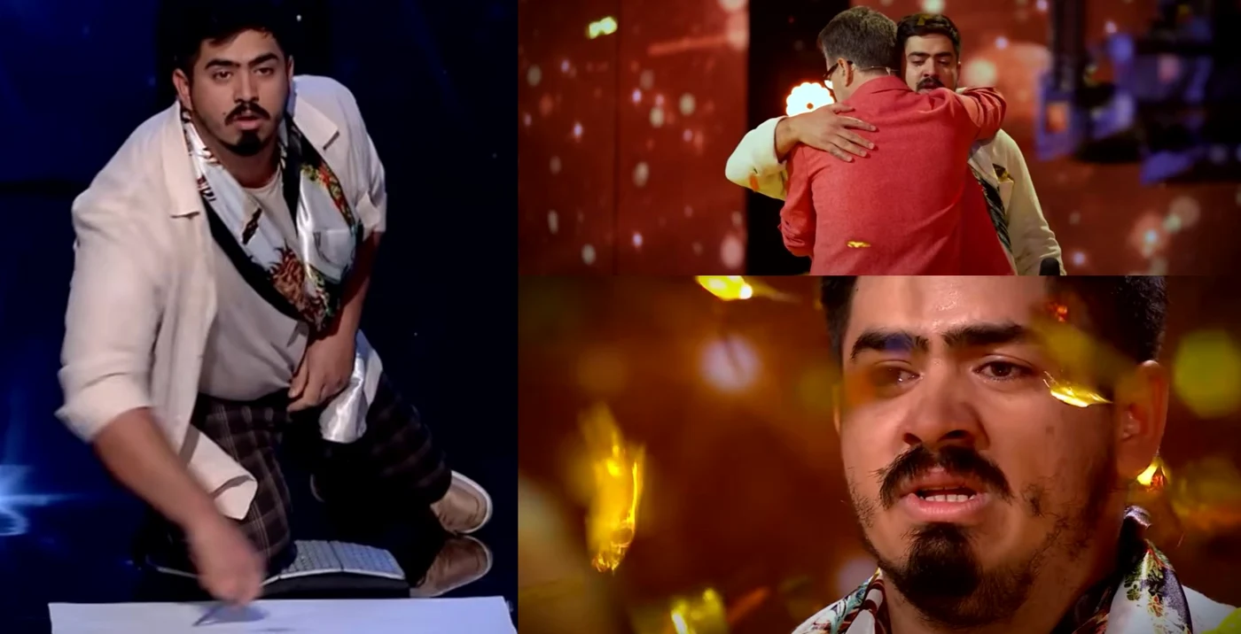 Emanuel Barica a primit primul Golden Buzz la „Românii au talent” / foto: Colaj captură video