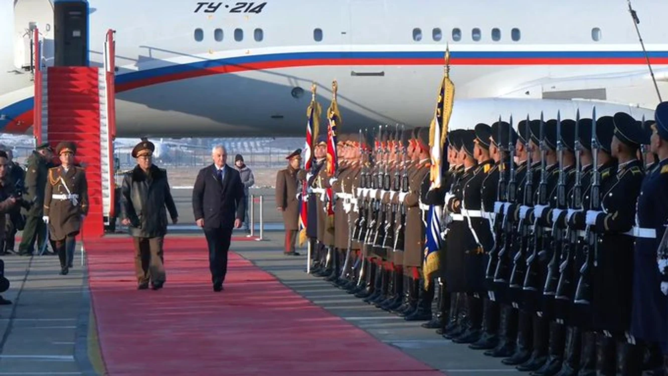 Ministrul rus al apărării, Andrei Belousov, în vizită în Coreea de Nord FOTO: X
