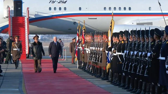 Ministrul rus al apărării, Andrei Belousov, în vizită în Coreea de Nord FOTO: X