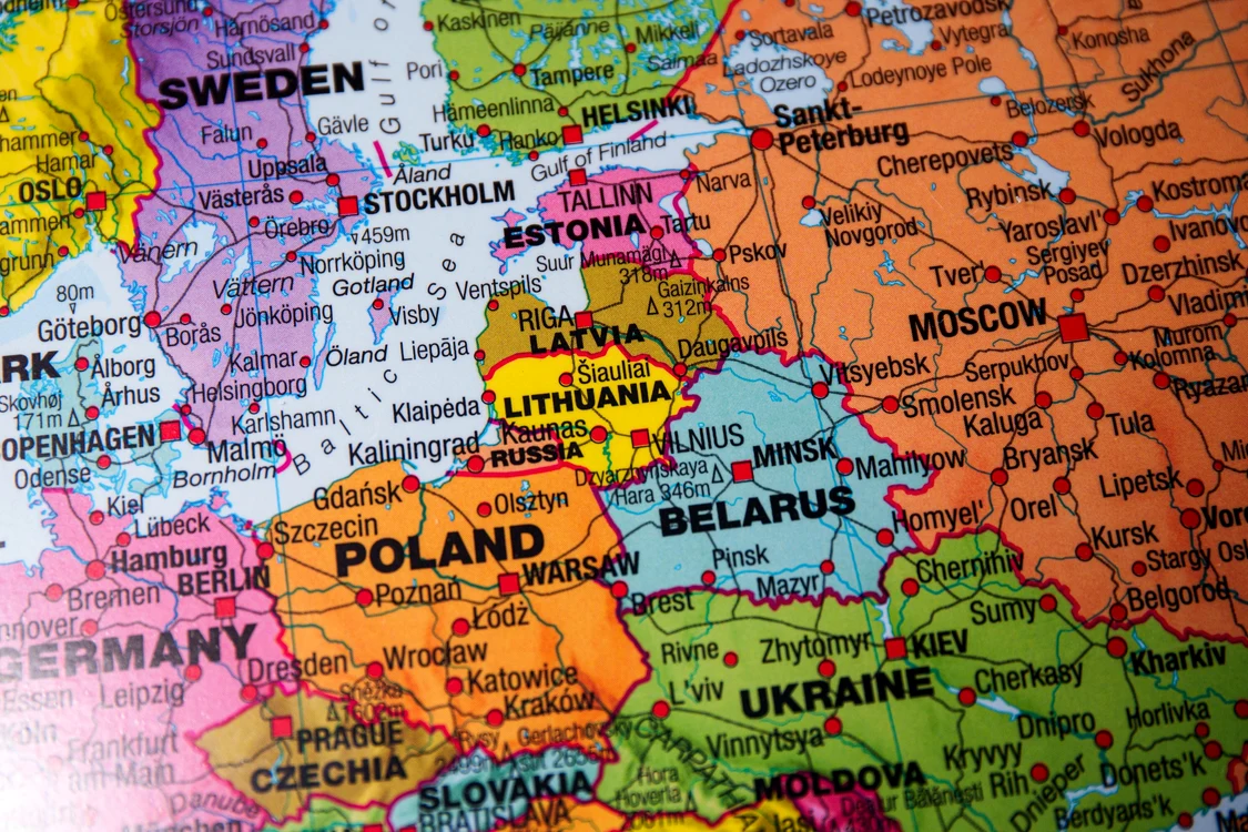 harta lituania polonia 