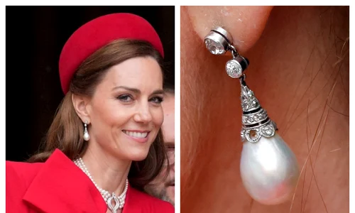 Kate Middleton cu diamantul lipsă colaj Getty Images jpg