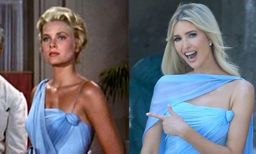 Ivanka Trump a purtat la nunta lui Tiffany Trump o rochie inspirata de celebra rochie a lui Grace Kelly din filmul To Cath a Thief Instagram (7) jpg