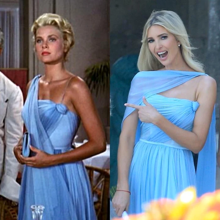 Ivanka Trump a purtat la nunta lui Tiffany Trump o rochie inspirata de celebra rochie a lui Grace Kelly din filmul To Cath a Thief Instagram (7) jpg