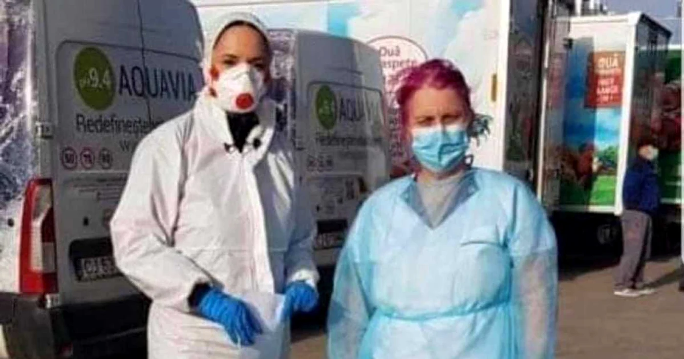 andreea marin apare langa un medic mai putin echipat impotriva coronavirusului si a starnit critici foto facebook