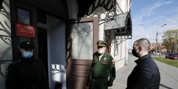 centru recrutare militara sankt petersburg rusia 2020 covid foto epa efe