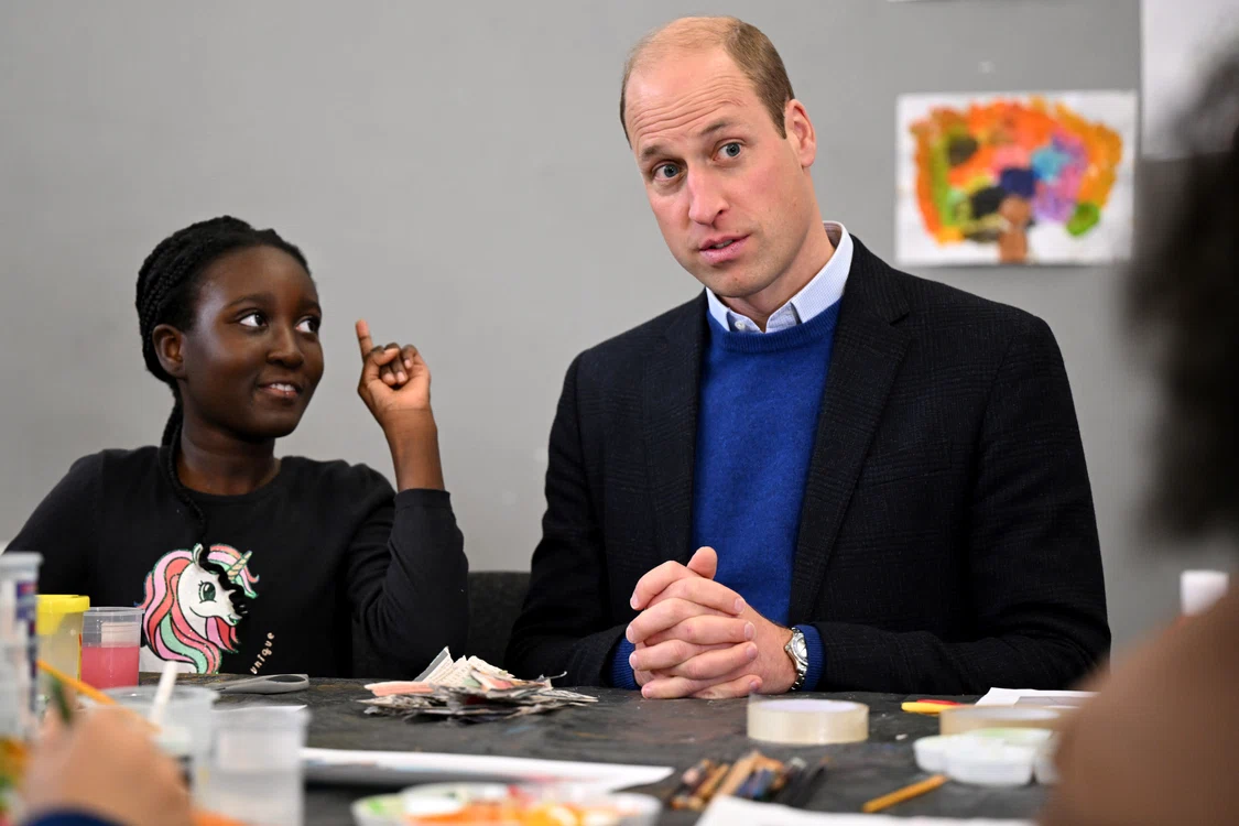 Printul William la centrul Moss Side Millennium Powerhouse. FOTO: Getty Images