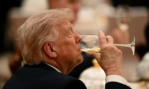 Donald Trump la banchetul de stat alături de Xi Jinping FOTO AFP