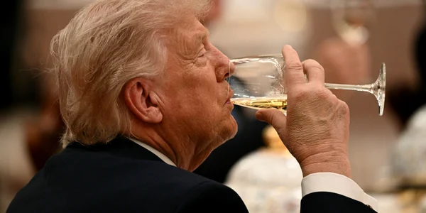 Donald Trump la banchetul de stat alături de Xi Jinping FOTO AFP