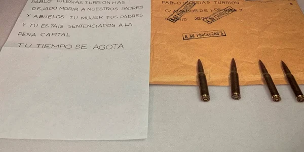 Scrisoare de amenintare cu moartea primita de Pablo Iglesias FOTO Twitter @PabloIglesias