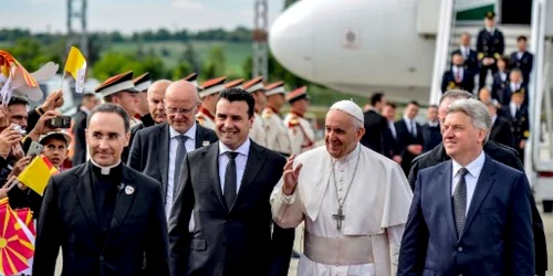 Papa Francisc Macedonia de Nord FOTO AFP