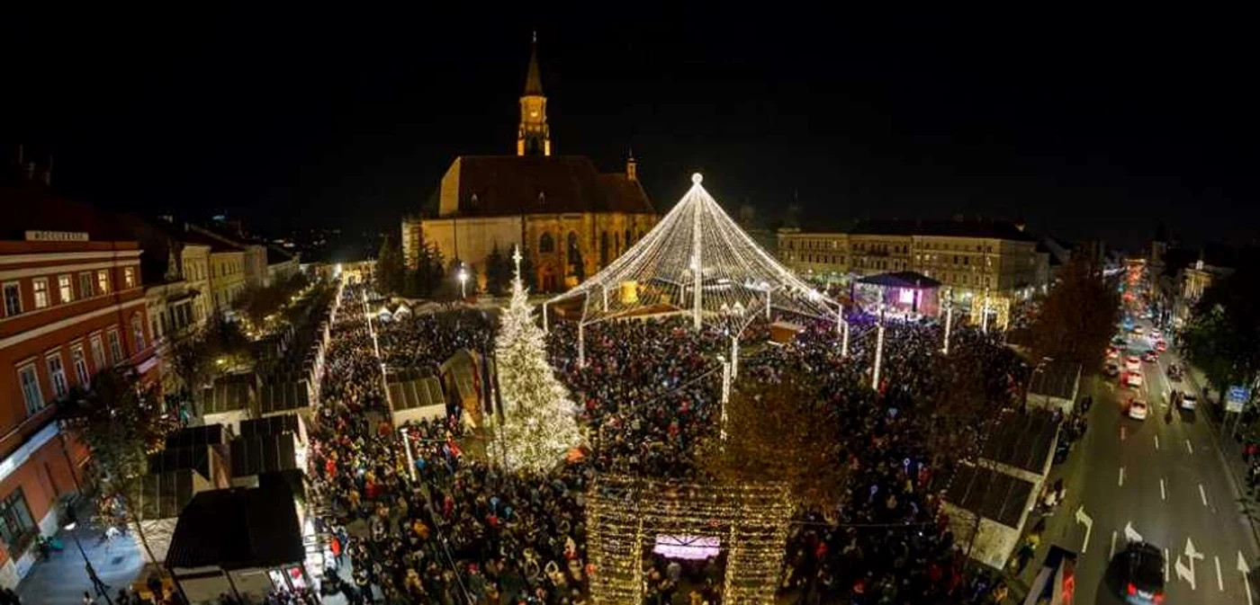Imagine cu Clujul de Crăciunul anului 2018  FOTO: Facebook Emil Boc