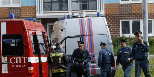 Interventie dupa un atac cu drone la Moscova FOTO EPA EFE jpg