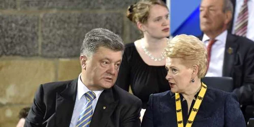 Dalia Grybauskaitė si Petro Porosenko FOTO AP