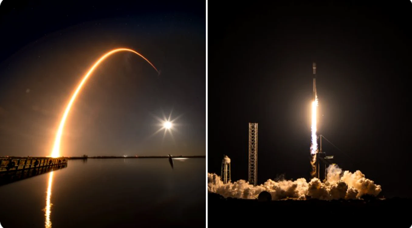 O rachetă SpaceX Falcon 9 a lansat misiunea Starlink 12-17 . FOTO Space X