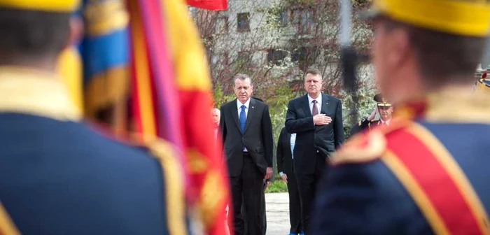 Recep Tayyip Erdogan, în timpul viziei în România, alături de Klaus Iohannis FOTO presidency.ro